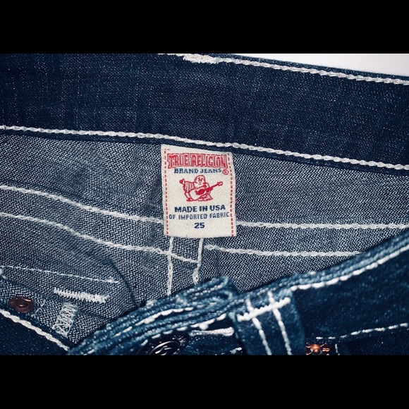 EUC Women’s True Religion Jeans Size 25 Joey Blue - Picture 4 of 9